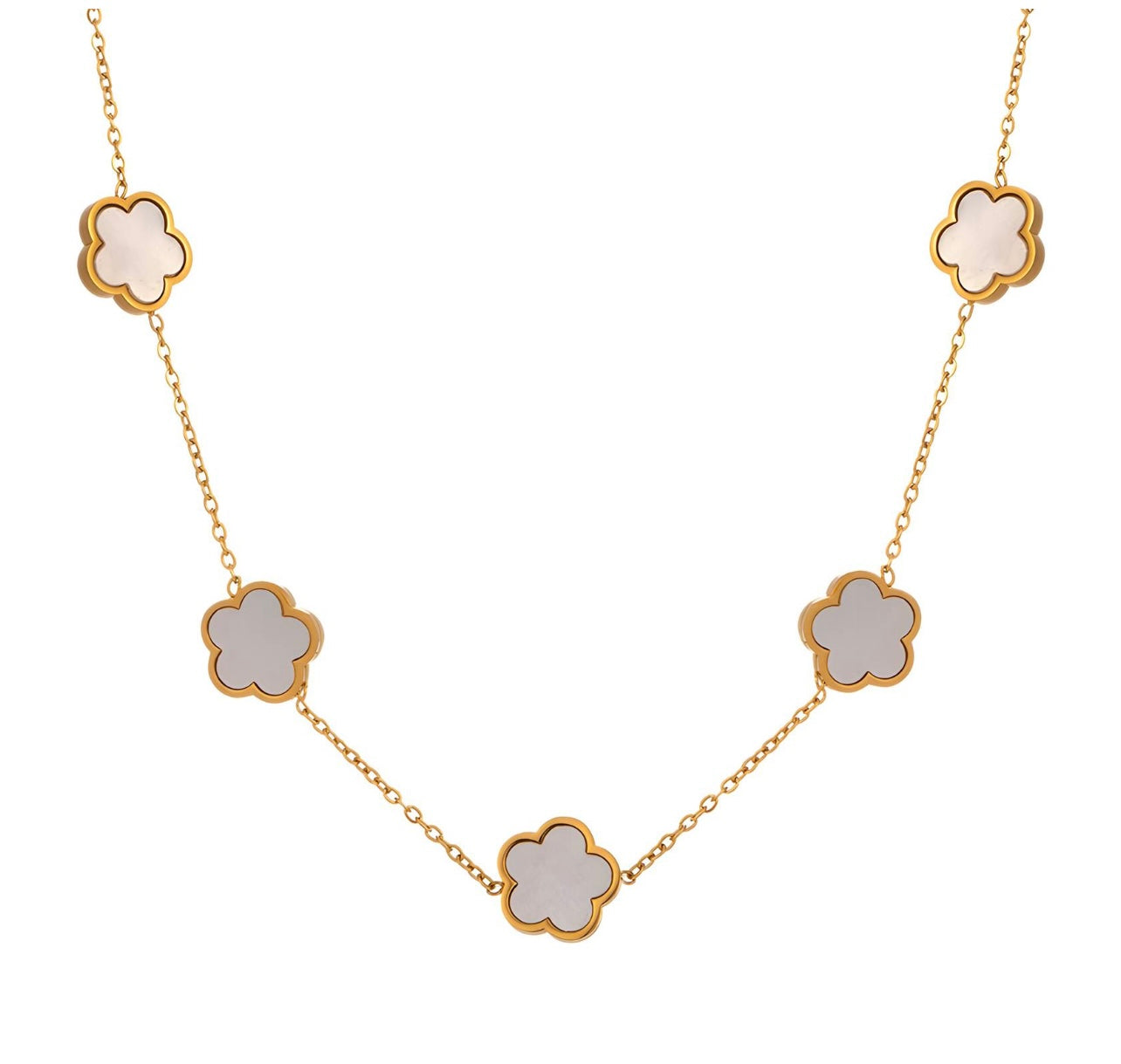 Flower Meadow Necklace – 18K Gold Plated Ste