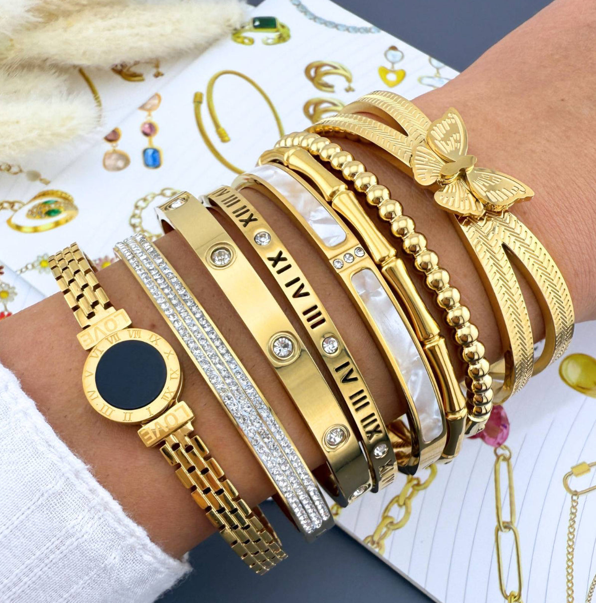 Bracelet – 18K Gold Plated Steel